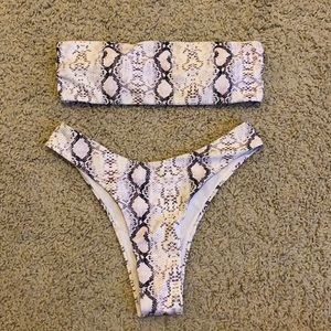 SHEIN PURPLE SNAKESKIN BIKINI
